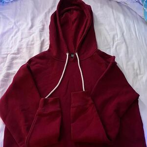 maroon wild fable cropped hoodie